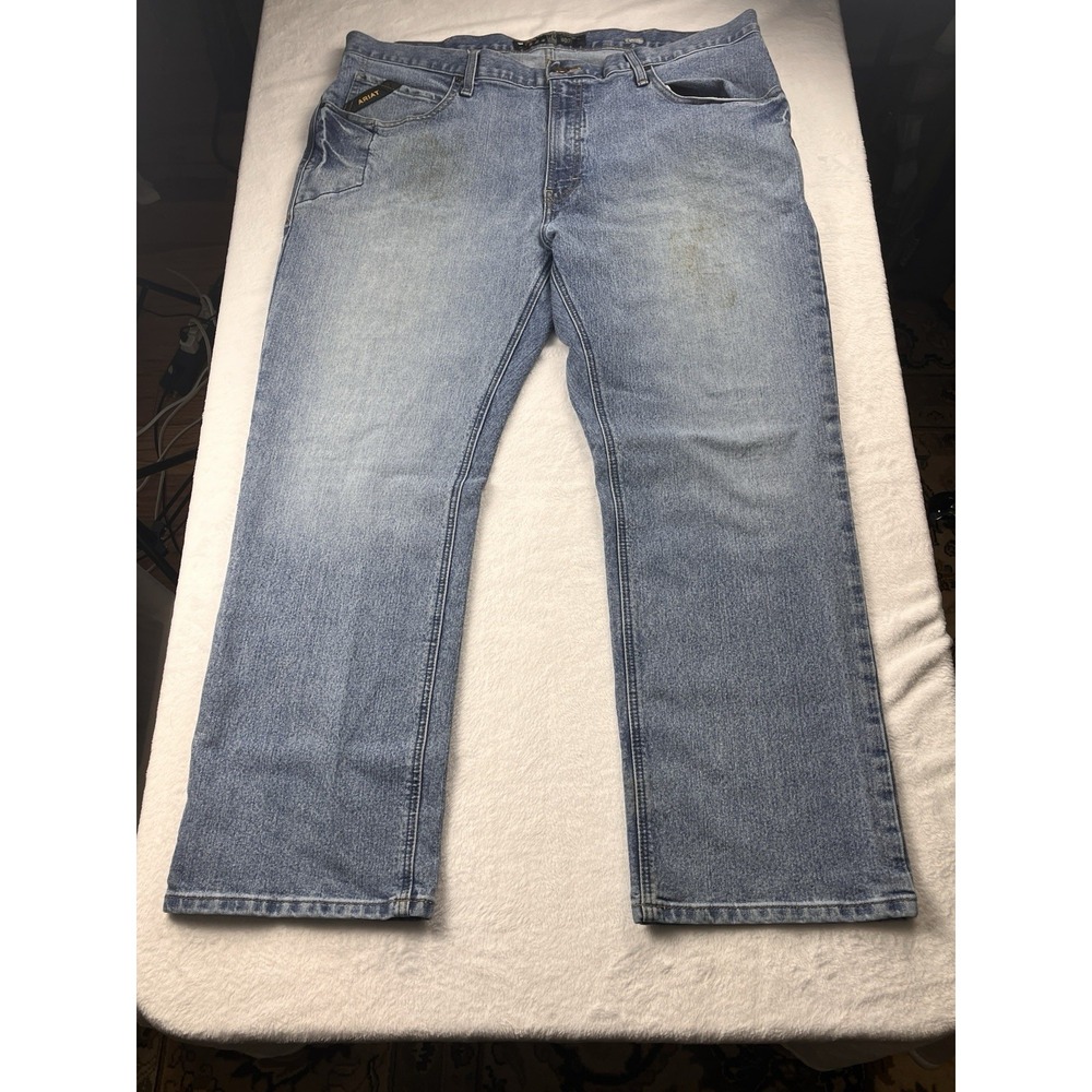 Ariat Rebar M4 Mens 40x30  (Actual 42) Relaxed Boot Cut Jeans Durastretch